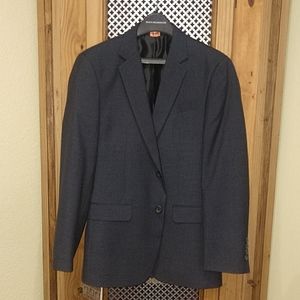 egara charcoal slim fit topcoat